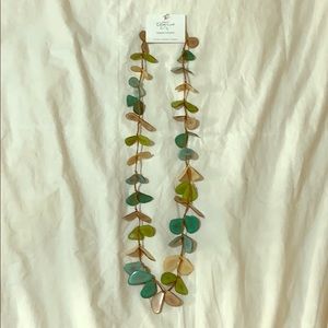 Tagua Turquoise Necklace